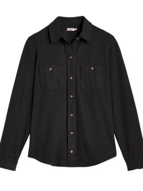 Faherty sweater shirt dark Gray Button-Down Shirt